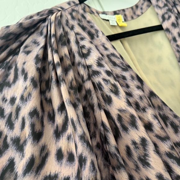 Joie Acantha Asymmetrical Wrap Leopard Print Dress, Sz M- worn once - Picture 4 of 6